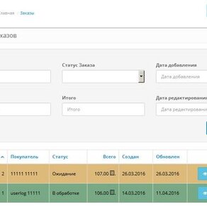 Цветные ситусы заказов