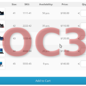 [OC3] Опции с вводом когдачества, артикулом и изображением