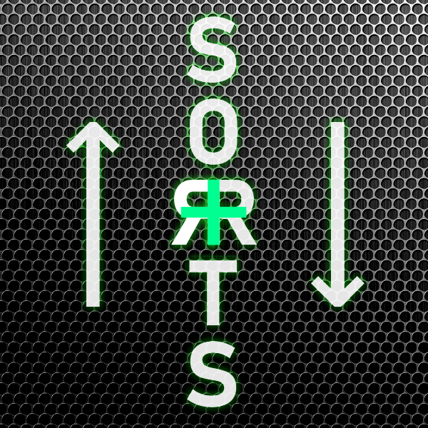 ^v SORTS + :  ,  "  " (   )